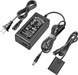 Gonine NP-FZ100 A7III Dummy Battery Continuous Power Supply AC Adapter Kit for Sony Alpha A6600 A7IV A7SIII A7C A1 FX3 A7R3 A7R IV, A9 A9R A9S Cameras, Replaces BC-QZ1 Battery.