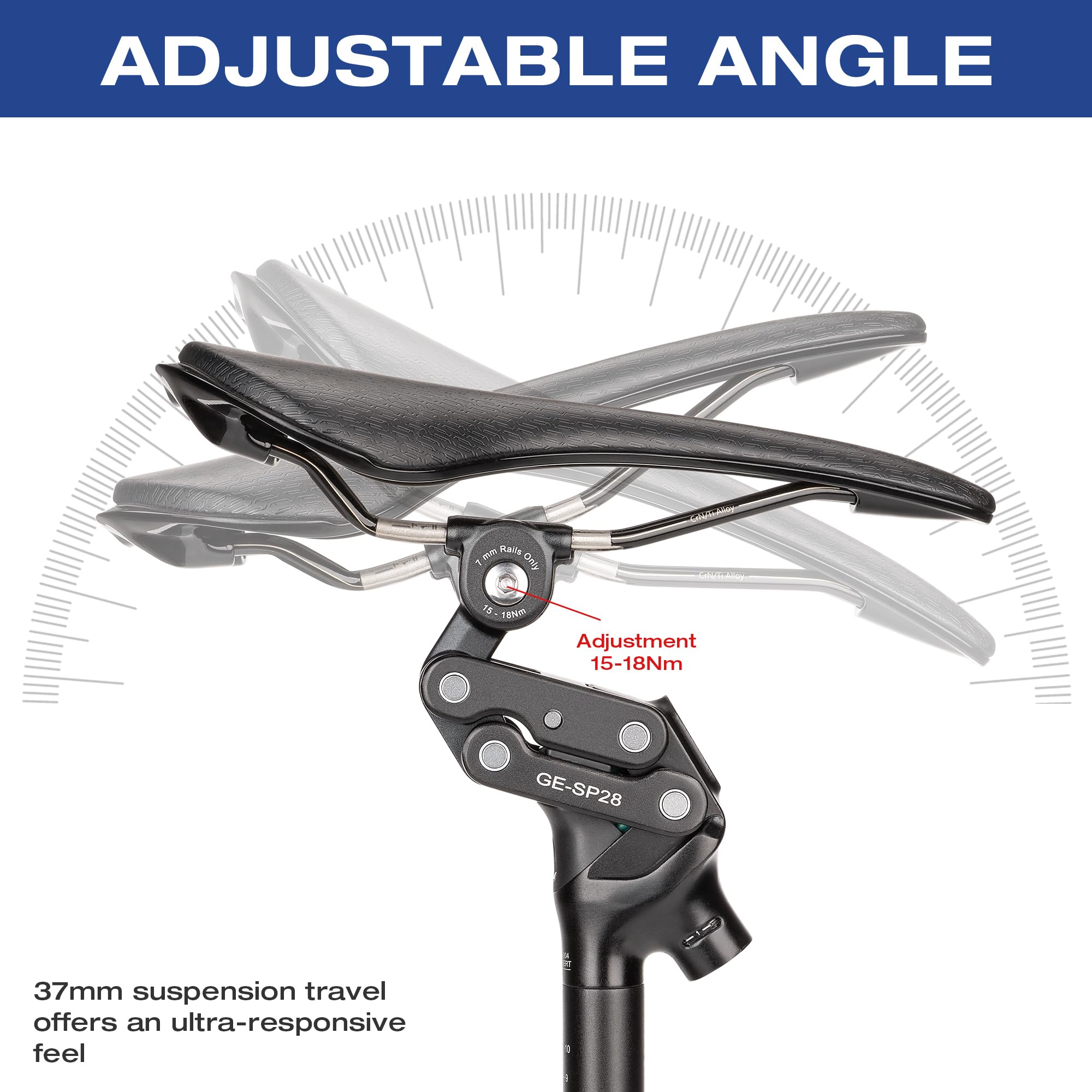 Fahrrad-Sattelstütze, 27,2 / 30,9 / 31,6 mm, Stoßdämpfer, Fahrradsattelstütze, Aluminiumlegierung, viergliedrig, Sattelrohr für Mountainbike, Rennrad, Kies, Hybrid und E-Bikes