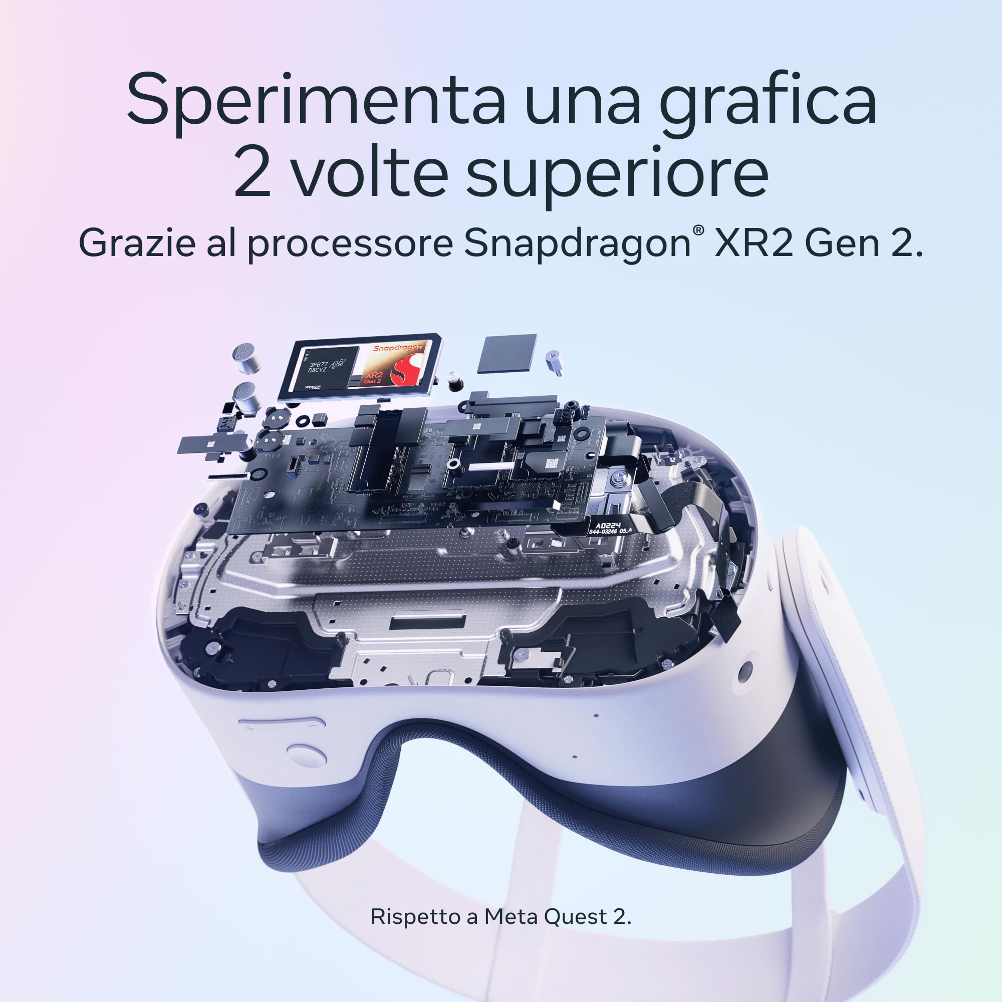 Meta Quest 3S 128 GB Visore Realtà Virtuale Senza Cavi Bundle Gorilla Tag Cardboard Monkenaut Esclusiva Amazon