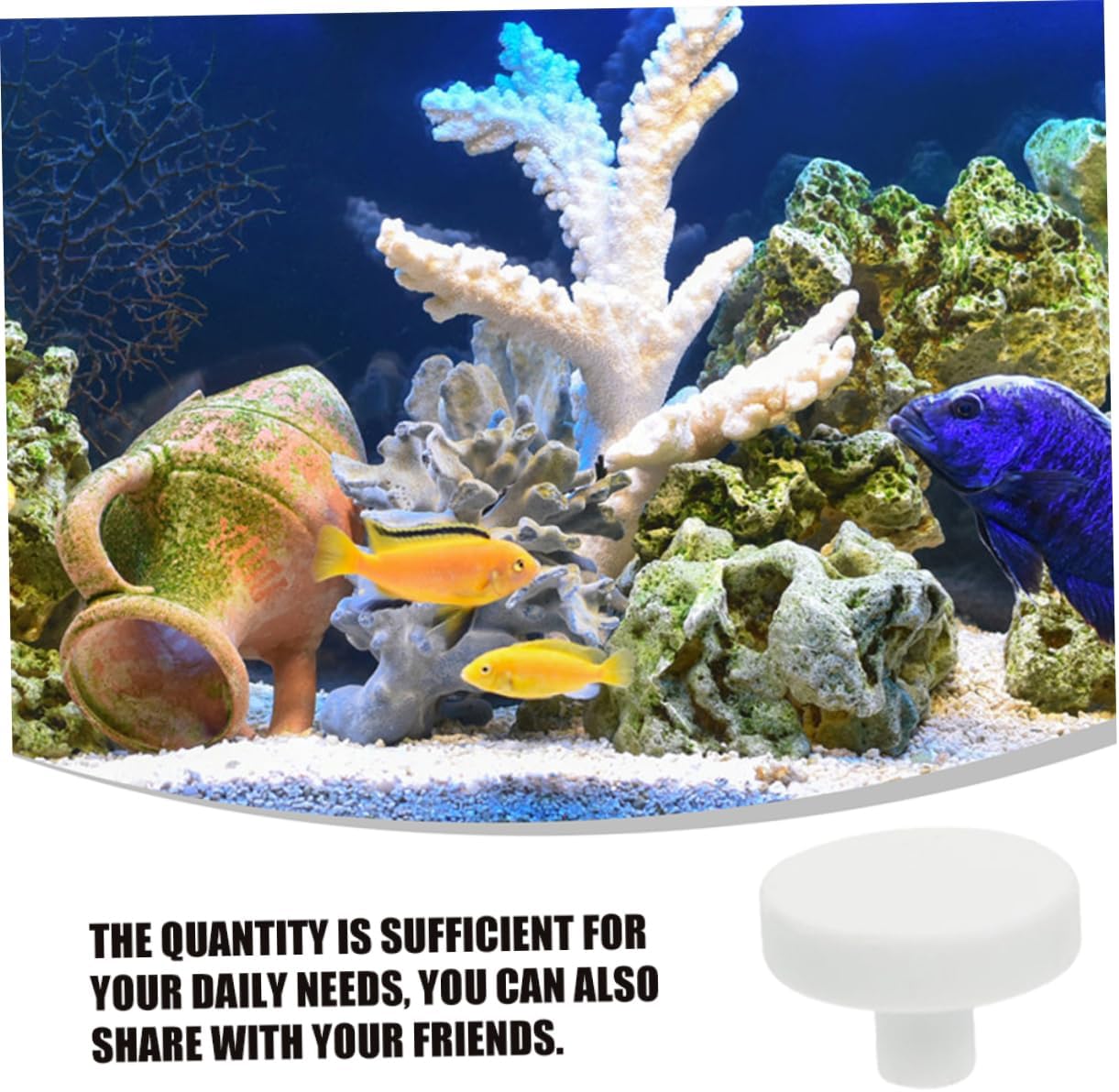 Happyyami 5sets Coral Bases Ceramic Plugs Rack for Fish Tank Aquarium Decor 30pcs*5