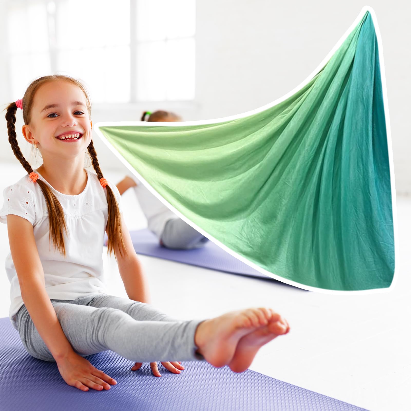 Tissus De Gymnastique,Hamac Sensoriel pour Adultes | Hamac Léger Pour Fitness Sensoriel Étirable Pour Exercice Hommes Femmes En Intérieur Extérieur Et Salle De Sport