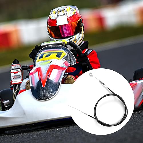 Miniatura 5 de Cable del acelerador para Go Kart, carcasa de cable del acelerador de 71 pulgadas con 2 extremos de cable, kit de reparación de cable del acelerador