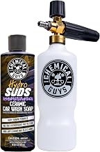 Chemical Guys, TORQ Foam Cannon & HydroSuds Ceramic Soap Kit, 16 oz, 2 Pc | Each wash leaves a slick, beading layer, ideal upkeep for coated cars; dial the lather from a light mist to thick