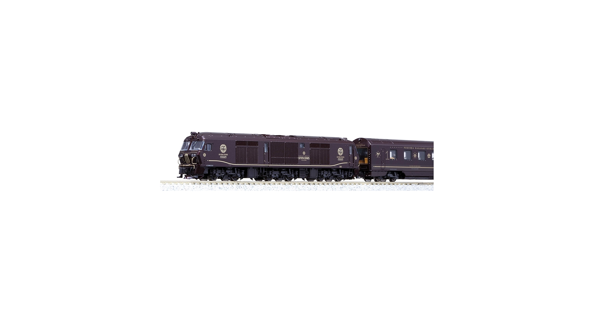 KATO 10-1519
クルーズトレイン
「ななつ星in九州」８両セット Amazon.com: 九州Kato N-Gauge Cruise Train Nanatsuboshi 8 車