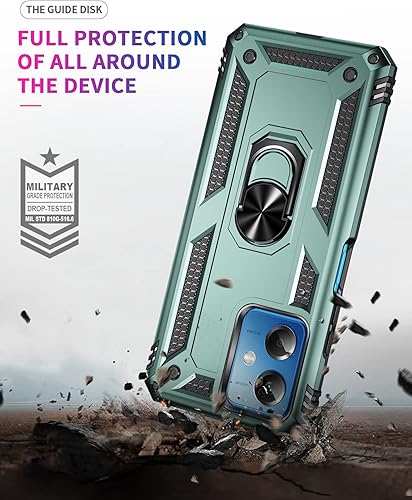 Miniatura 2 de WVOZWWO Funda para Xiaomi redmi Note 12 5GPoco X5 5G con protector de pantalla, soporte delgado protección militar a prueba de golpes Armor Defender