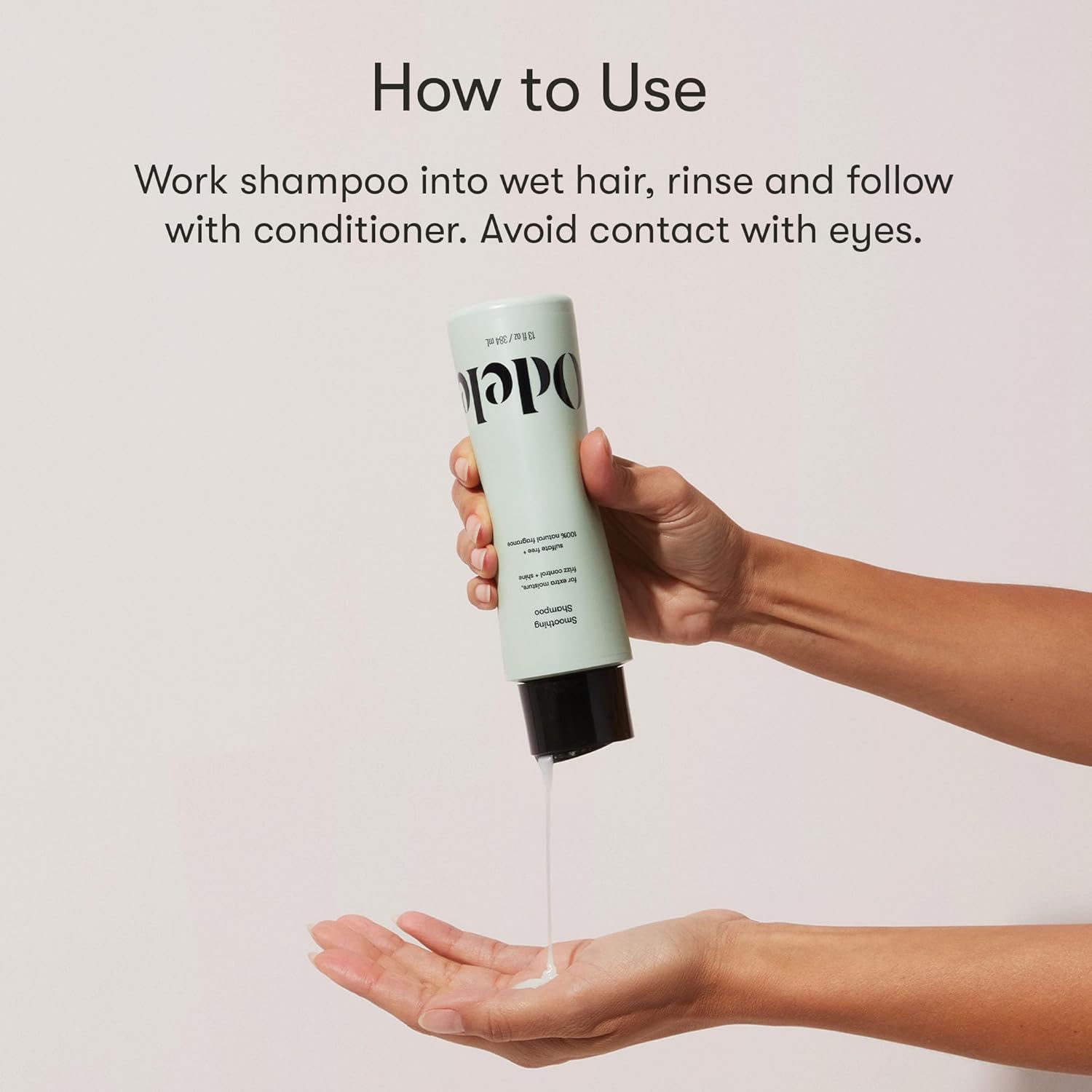 Odele Smoothing Sulfate-Free Shampoo for Extra Moisture, Frizz Control, Shine, and Straight to Curly Hair Types, 32 Fl Oz - Image 5