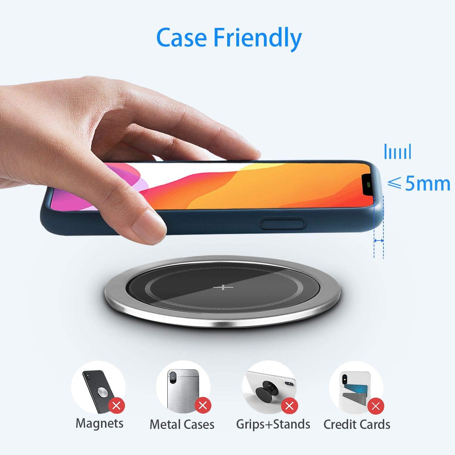 4inch Pop Up Outlet for Kitchen Countertop, Pop Up Power Outlet with 6 USB (2 USB-C 4 USB-A) 4 AC Outlet 5W Wireless Charger for Office Table Countertop Kitchen Island Workbench