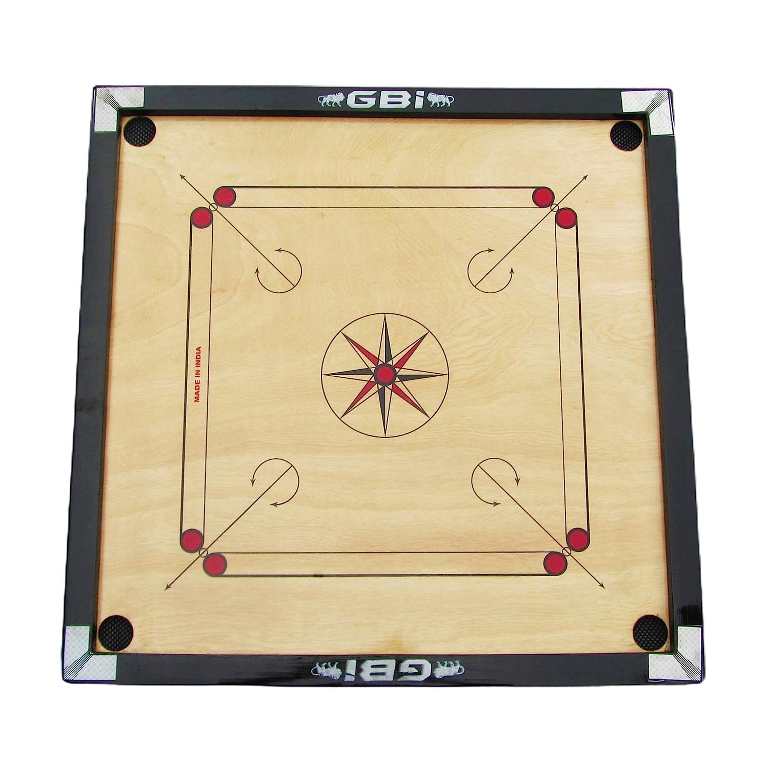 GBI Carrom Board High Gloss Finish with Free Coins, Striker and Powder ((32 Inch)) (B0CBBSDNTD) Amazon Price History, Amazon Price Tracker
