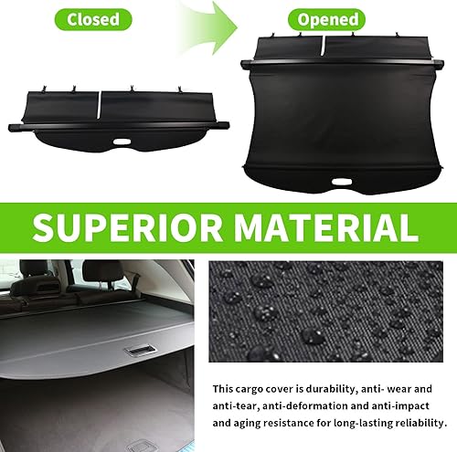 Miniatura 2 de Cubierta de carga para Toyota Highlander 2020 2021 2022 2023 Accesorios Cubierta trasera del maletero Cubierta de seguridad del maletero, pantalla