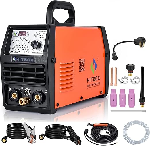 HITBOX 200A TIG Welder With Pulse TIG/Cold TIG/DC TIG/STICK 4 In 1