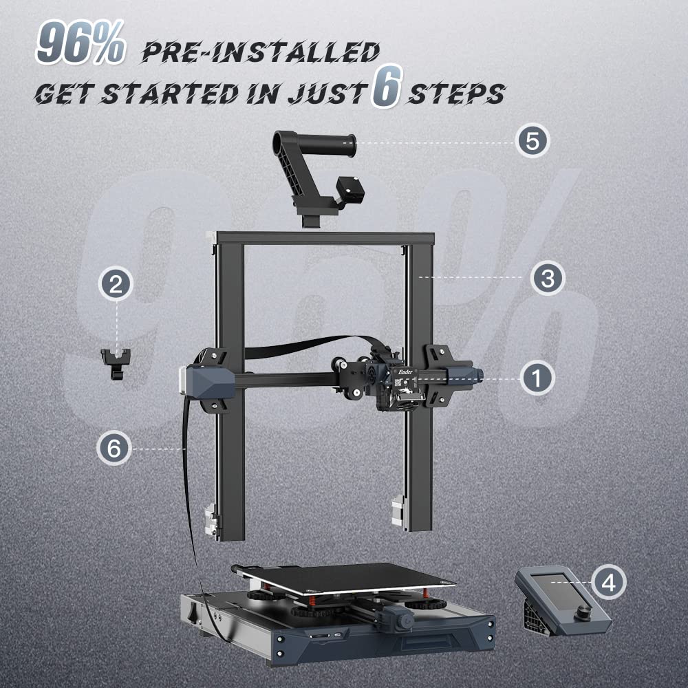 review Creality 3D Printer Ender 3 S1 Plus 1 3D Printer PLA Filament Red 1.75 mm