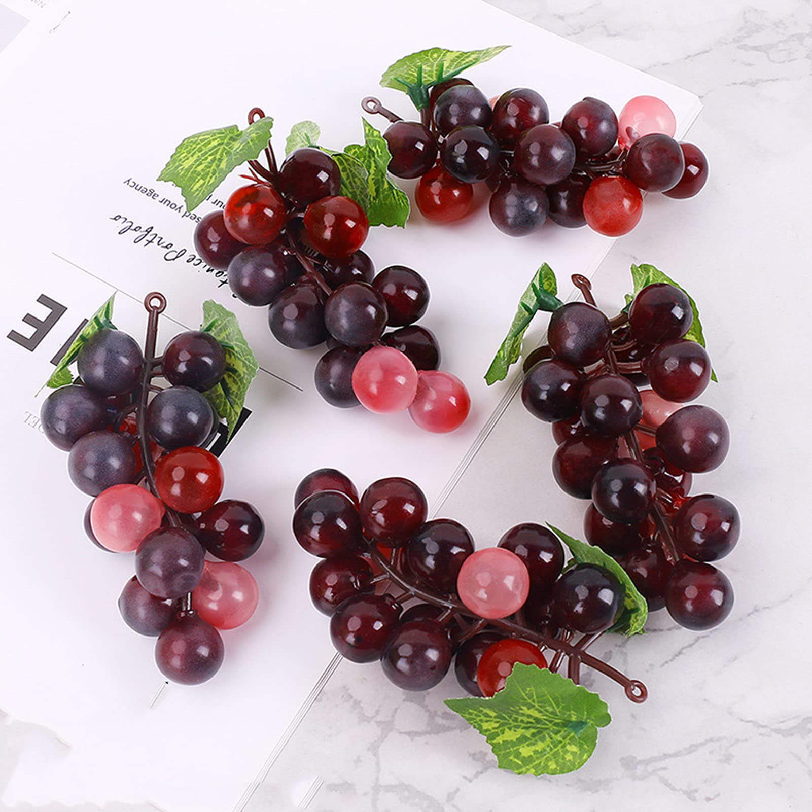 Amazon.de: Knstliche Trauben, 4 Stck Mini Trauben Cluster Trauben  Kunstobst Gummitrauben Deko Gefrostet Trauben Kunststoff Weintrauben Faux  Obst Requisiten fr Party Festival Dekoration (Achat Traube)