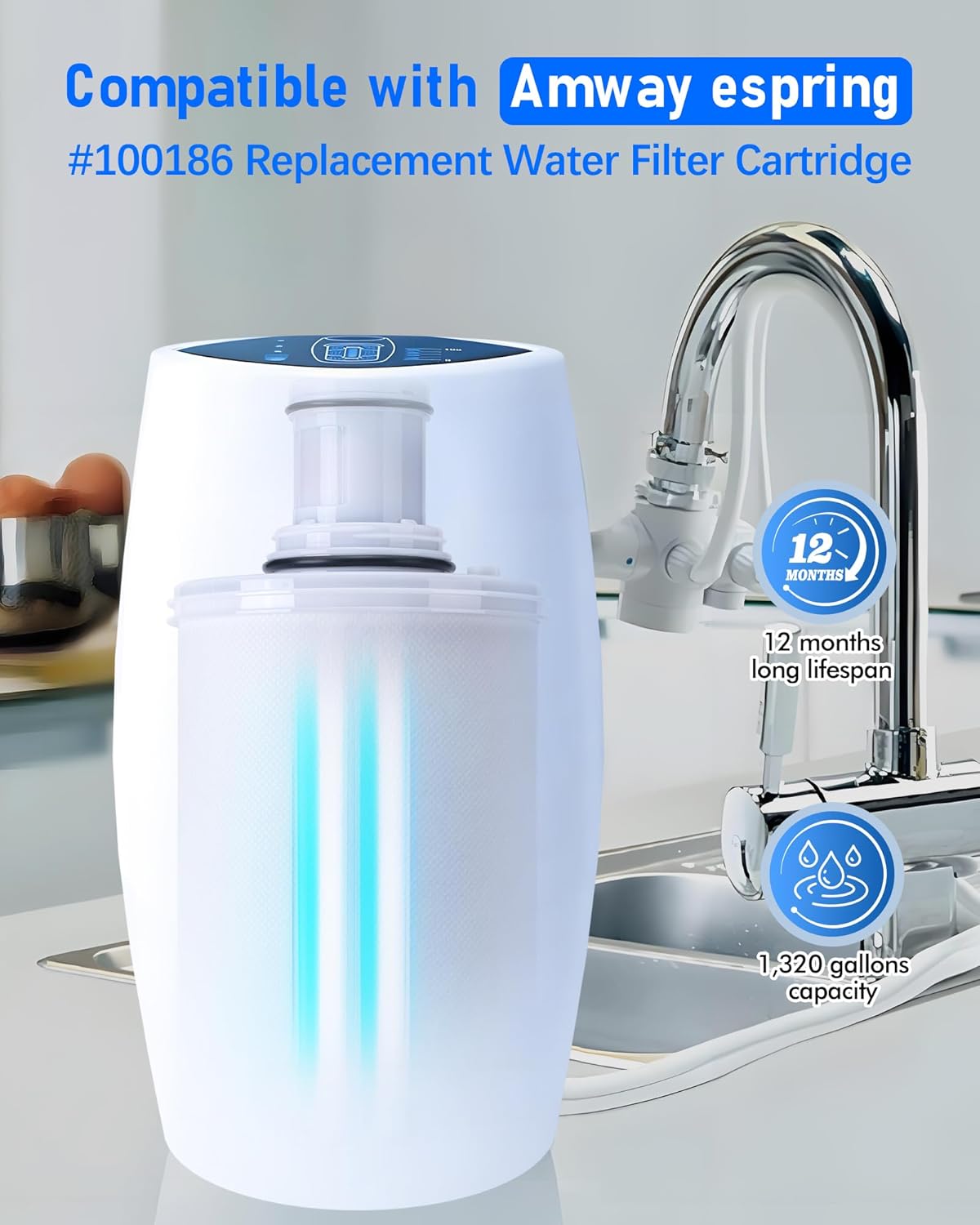 AmwayのeSpring浄水器Ⅱ交換用フィルターカートリッジ2本