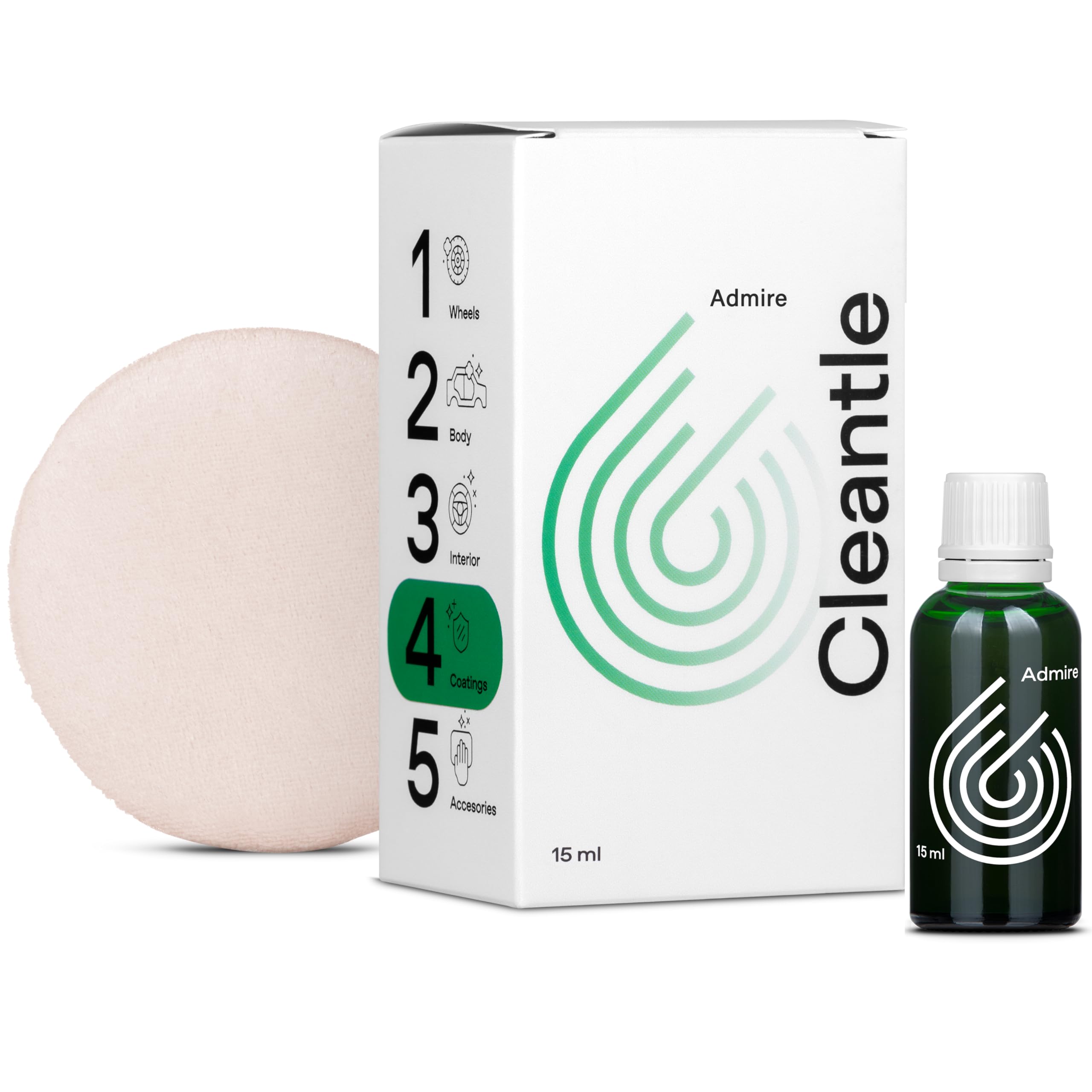 Powłoka ADMIRE – super hydrofobowa i trwała, wysoki połysk, 15 ml