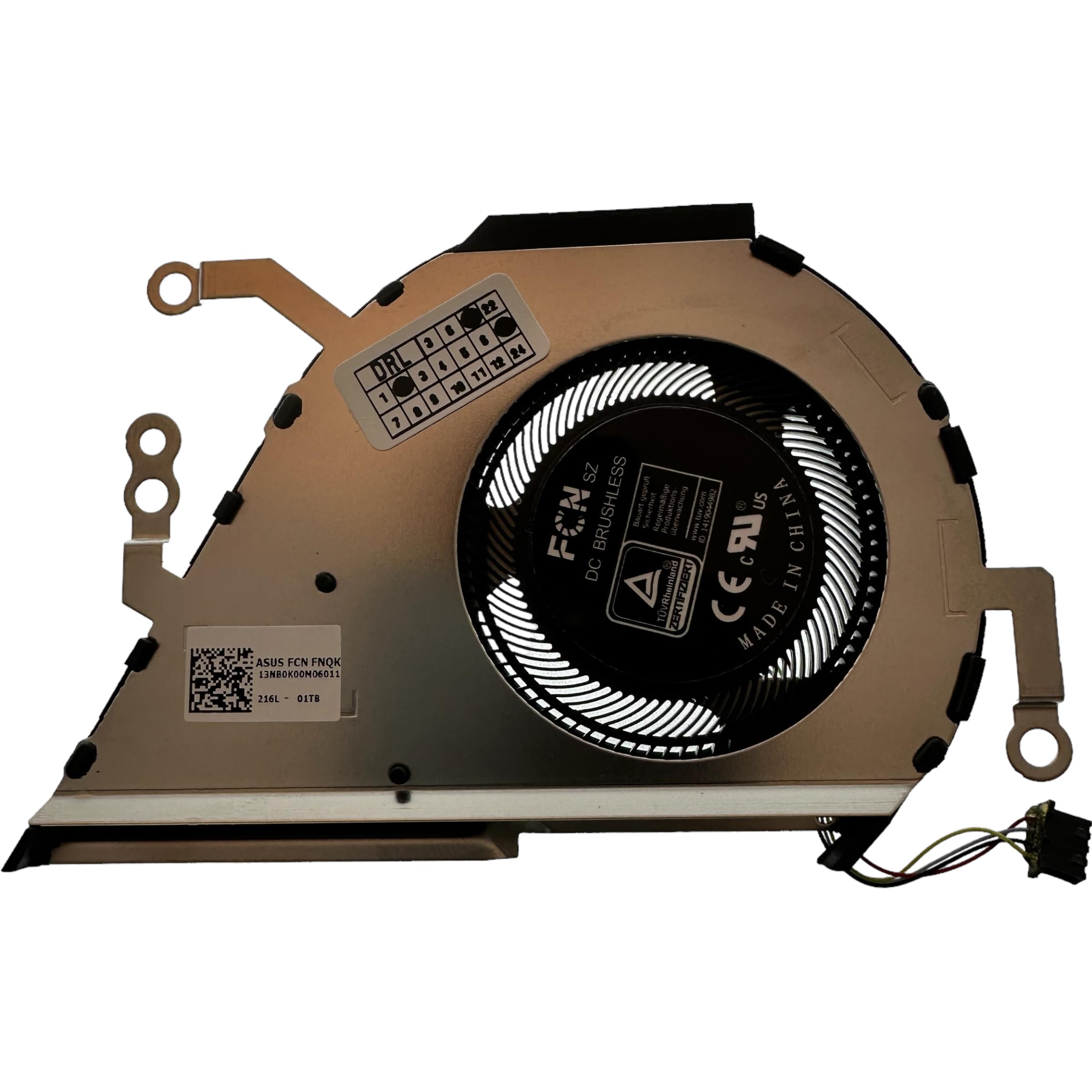 Ventilador CPU para ASUS VivoBook 14 A420UA, F420FA, F420UA, P1411FA, R459UA, R420UA, X420FA, X420UA, S420FA, S420UA; PN: DFS5K12154912, 13NB0LA0M0202 111;