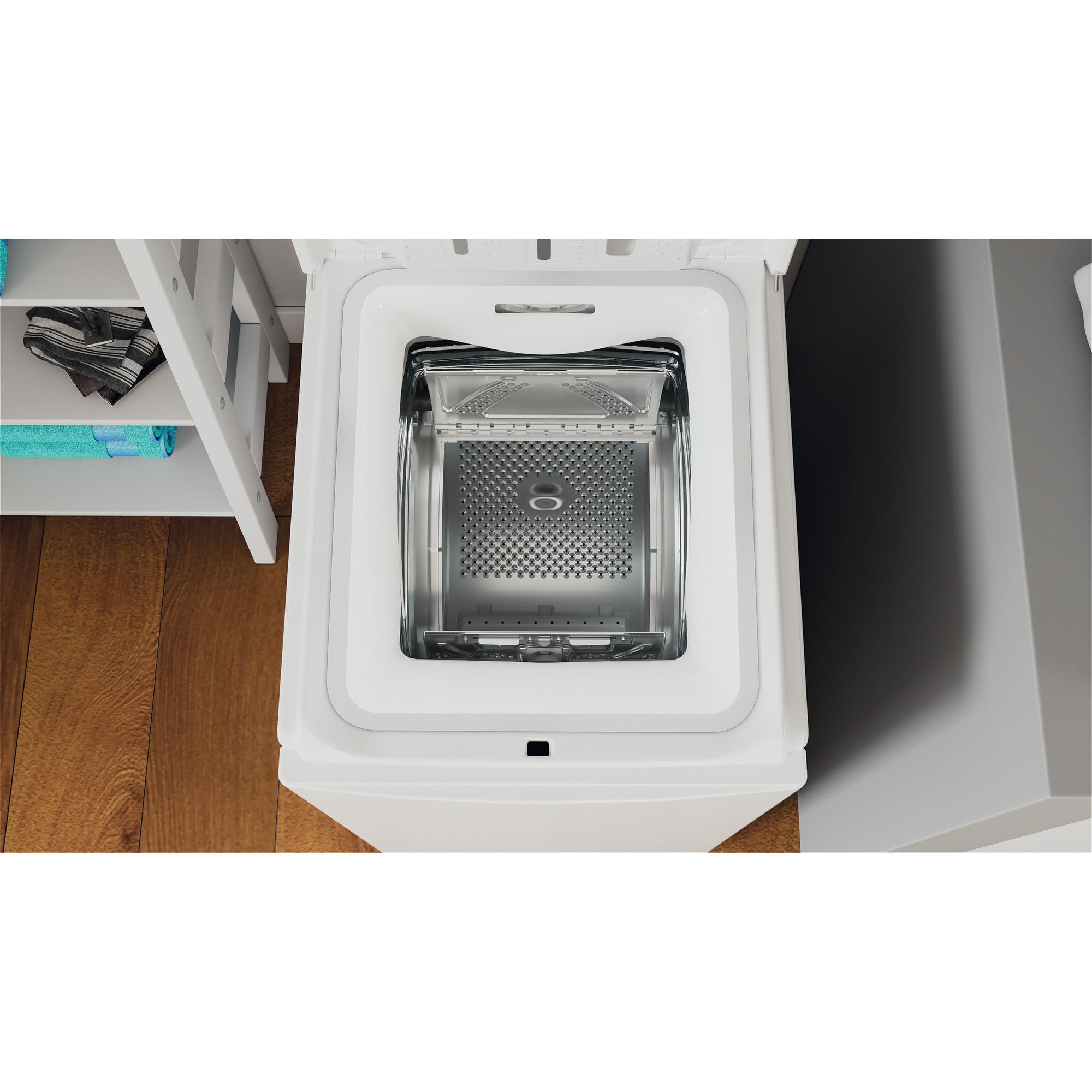 INDESIT - Lavadora de libre instalación de Carga superior, BTW L60400 SP/N, 6 Kg, 1000 rpm