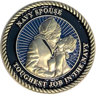 United States Navy USN Spouse Toughest Job in The Navy Homecoming Challenge Coin
