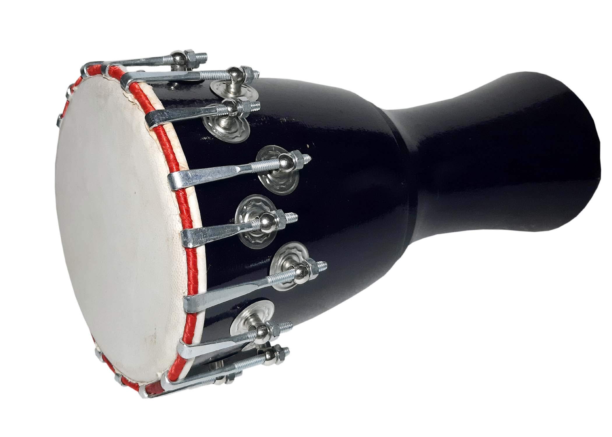 GT manufacturers Corde de style libre | Djembé accordé | Djembé (tête de 20,3 cm) | Instrument de musique | Tambours à main à percussion | Nut Blod avec sac de transport (noir)
