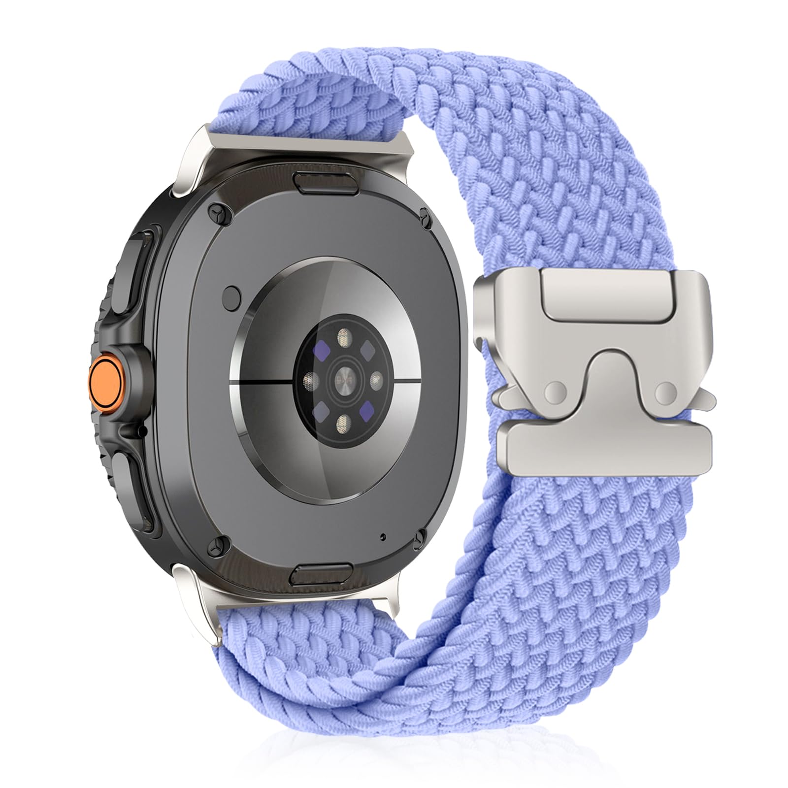 CiimWaa Geflochtenes Armband für Samsung Galaxy Watch 8 40mm 44mm/ Galaxy Watch8 Classic 46mm 2025 Damen/Herren, Elastisch Weich Sport Nylon Armbänder für galaxy Watch8 Classic