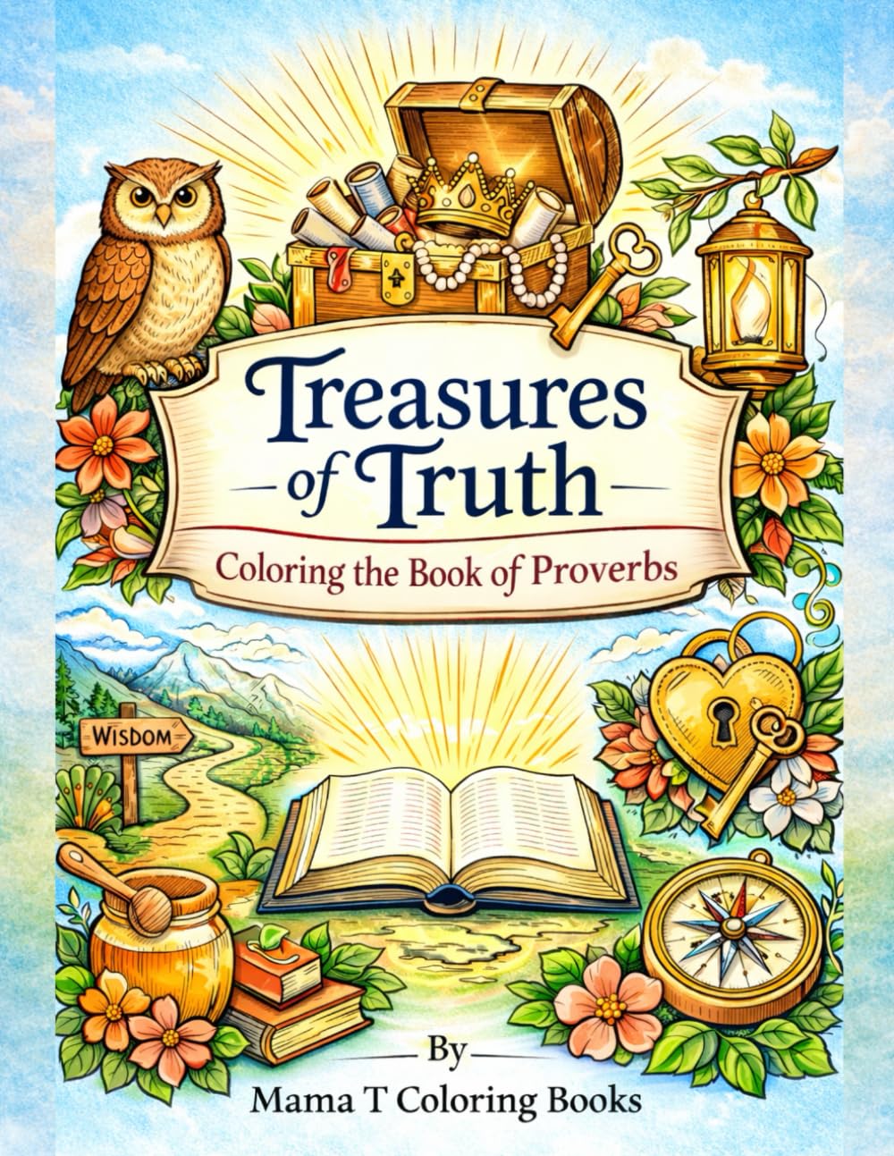 Treasures of Truth: Coloring the Book of Proverbs: An Inspirational Christian Coloring Book for Adults Featuring Scripture Art, Peaceful Floral ... Coloring Series By Mama T Coloring Books)