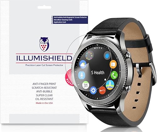 Protector de pantalla compatible con Samsung Gear S3 Classic (compatible con LTE) (3 unidades) Clear HD Shield Anti-Burbujas y Anti-huellas disponible en Yaxa Peru