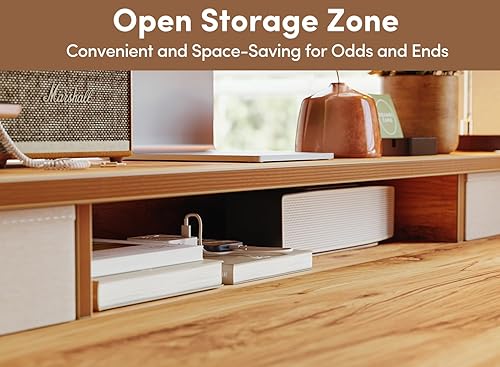 Miniatura 6 de BANTI - Escritorio eléctrico de pie con cajones dobles, escritorio de altura ajustable con estante de almacenamiento para oficina en casa, 48 x 24