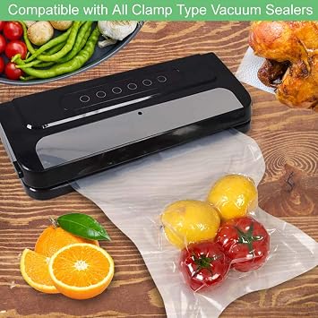 2 Pack 20x1500cm Vacuum Sealer Rolls Heavy Duty Sous Vide