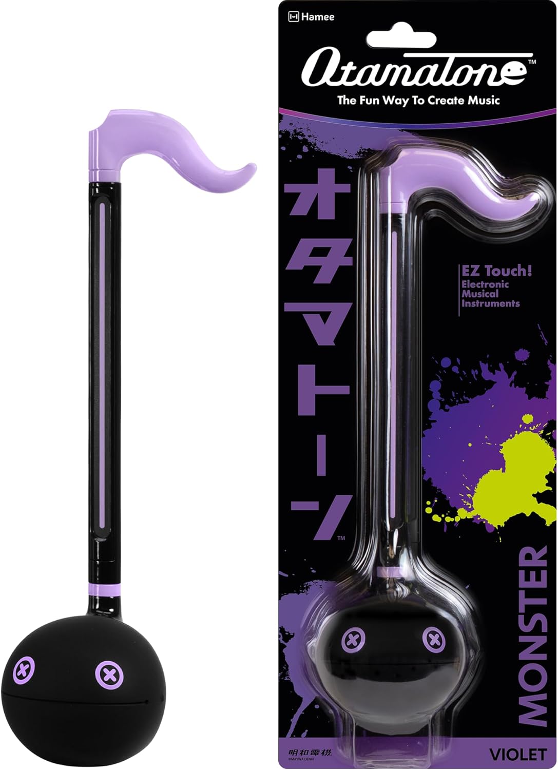 Otamatone Monster Electronic Portable Music Instrument / Synthesizer Toy from Japan by Maywa Denki (Officially Licensed) [English Instructions] - Violet