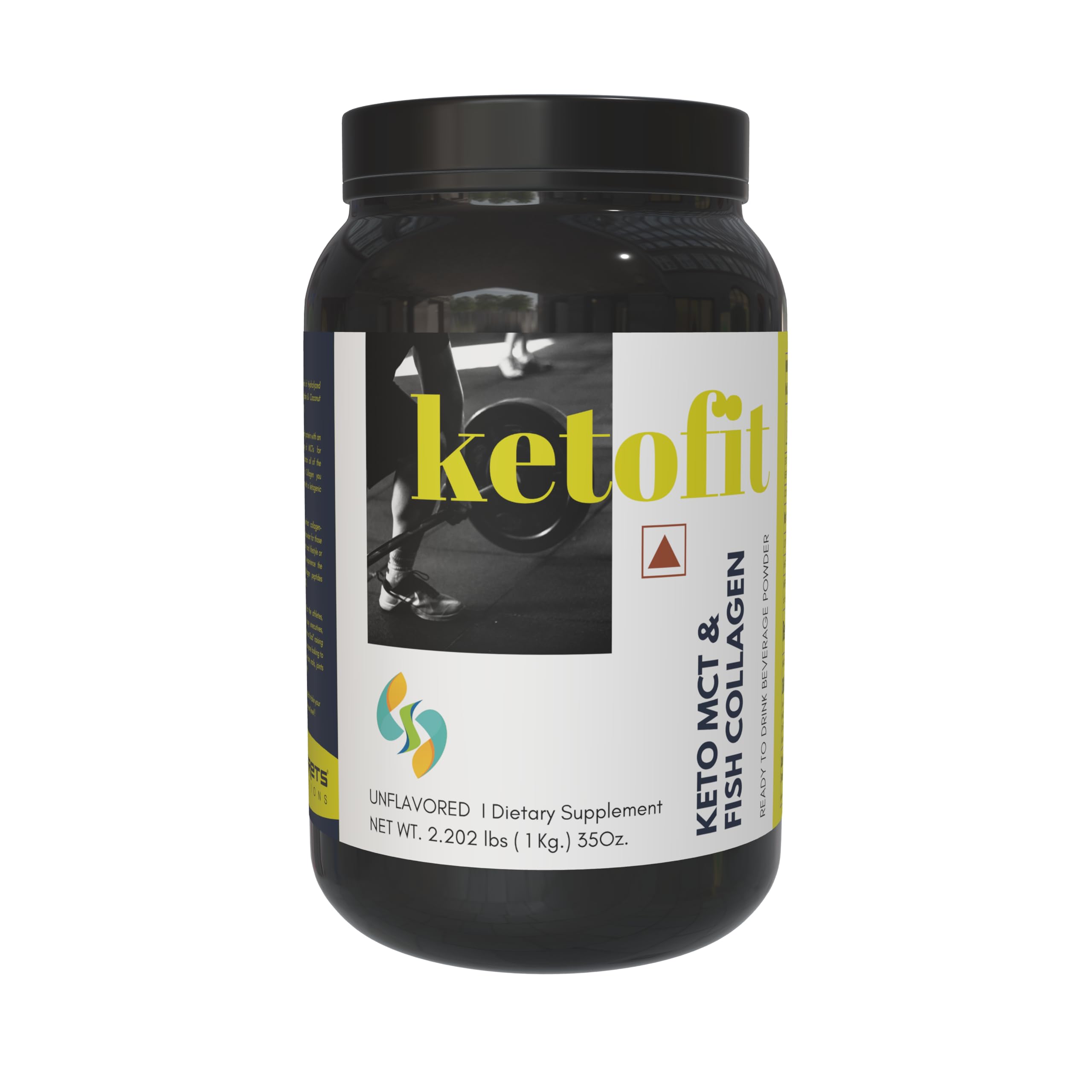 Sharrets KETOFIT - MCT and Collagen Powder Unflavored, 1Kg - Keto Supplement with Zero Carbs | Ideal for Joggers, Athletes, and Keto Enthusiasts