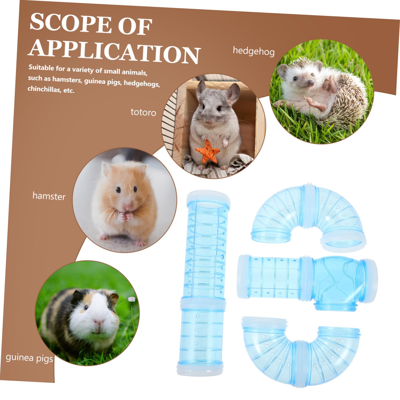 Il Numero 1 Del Risparmio-GABBIA PER CRICETI A 2 LIVELLI CON SERBATOIO PER ACQUA, VASSOIO, TUBO E RUOTA PER CRICETI, 46X30X37 CM