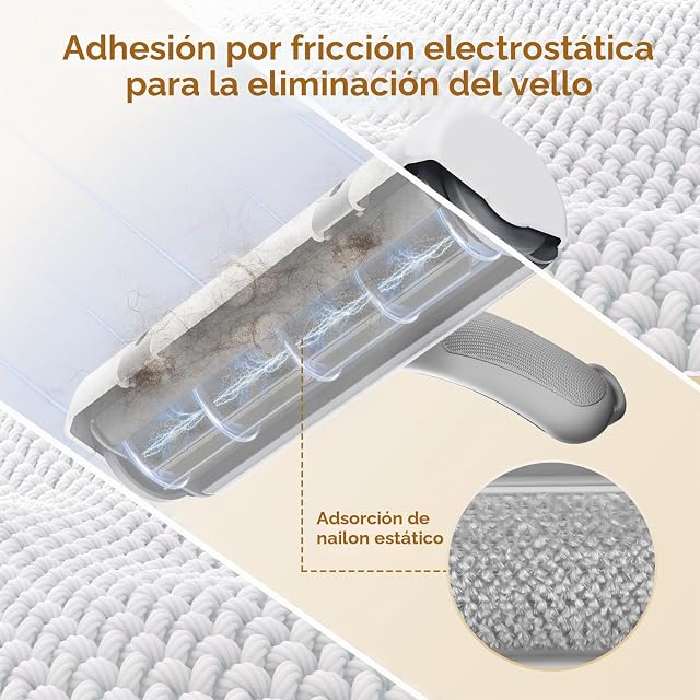 Foto 4 de 7 de Zivacate Quitapelos para Mascotas [Mango ergonómico y autolimpieza] Reutilizable Animales Cepillos…
