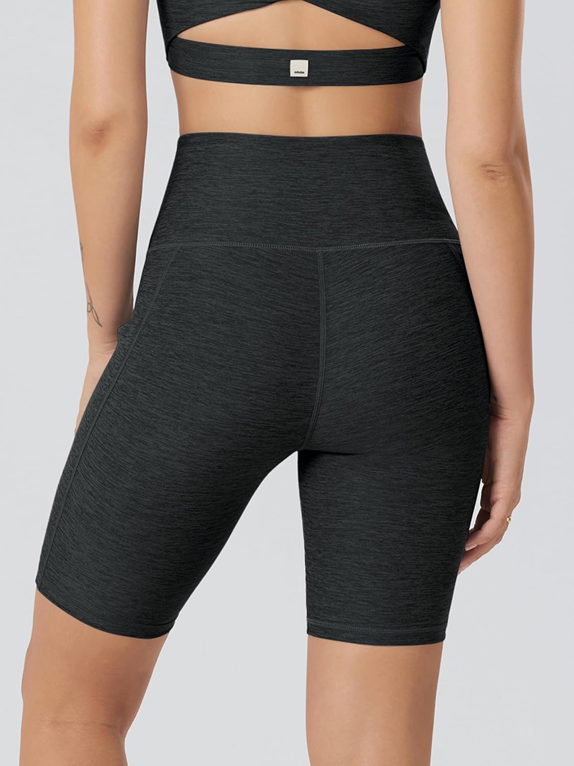 ODODOS Women's Tummy Control Biker Shorts 2.0 with Pockets High Waist Athletic Workout Yoga Shorts-3.5''/ 5"/ 8" / 10" Inseam