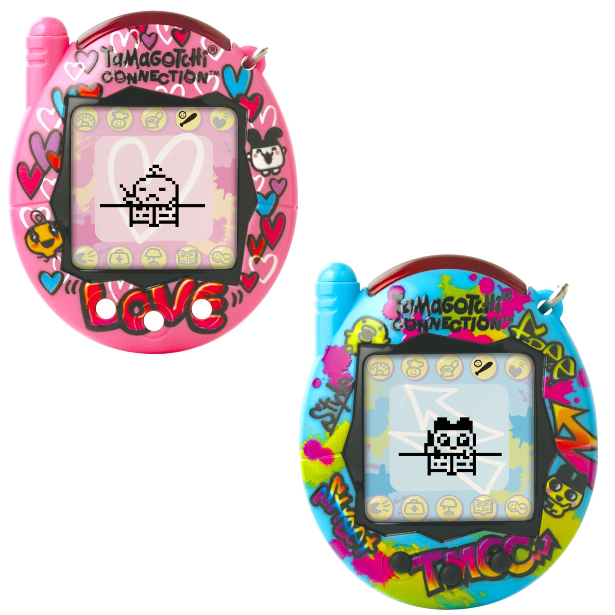 TAMAGOTCHI CONNECTION TRUE FRIENDS - BLUE GRAFFITTI & PINK GRAFFITTI