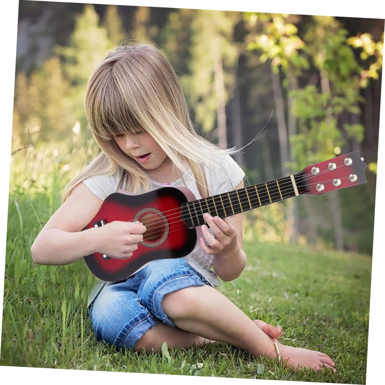 Guitarra Musical de Juguete 21 Pulgadas de Madera para Niños