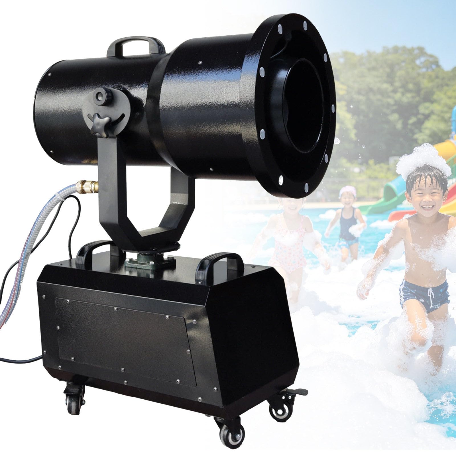 ZHJOPP Large Stage Foam Machine for Party Powerful Professional Stage for Outdoor Indoor with 3-8M Distance, for Parties, Pools