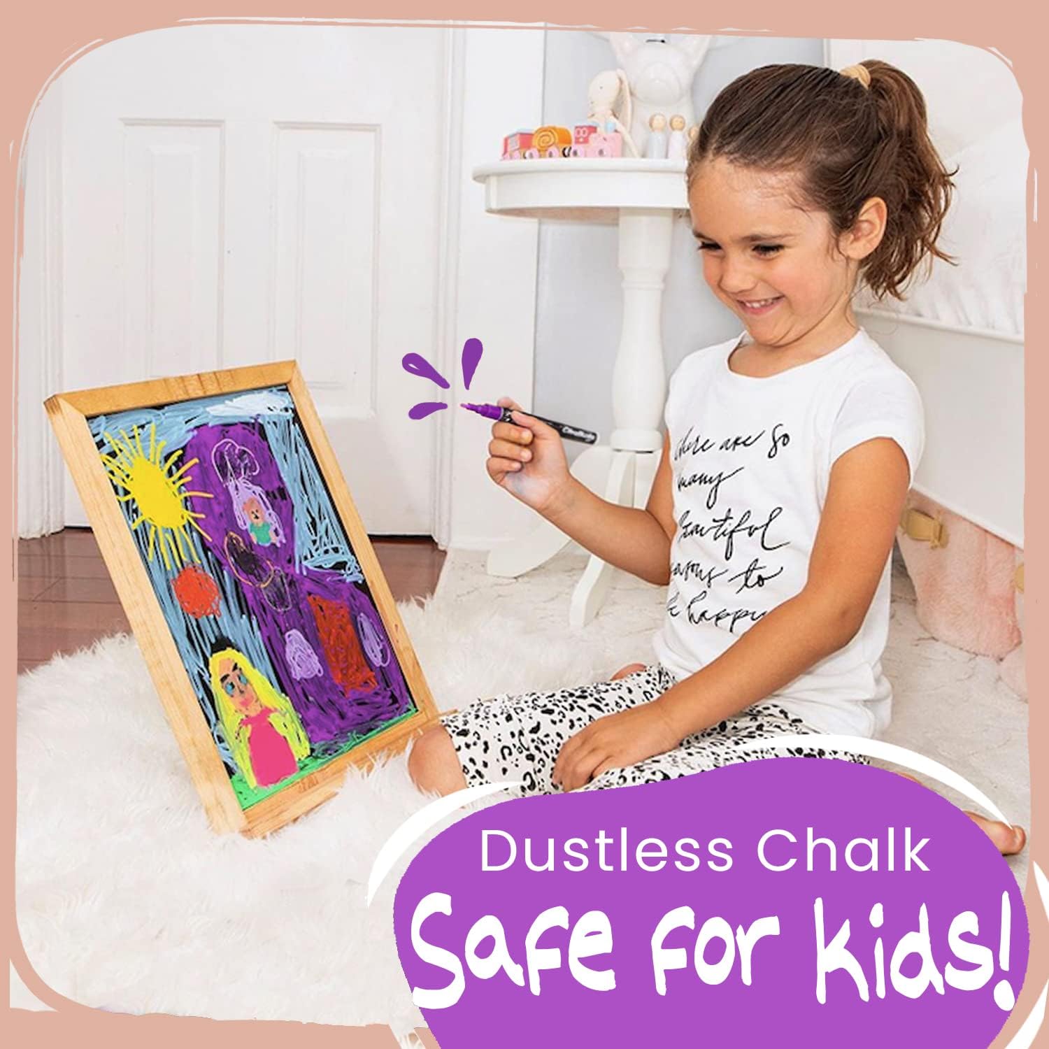 Extra Fine Tip Liquid Chalk Markers (1mm, 10 Pack) with Gold & Silver - Erasable Dry Erase Marker Pens for Blackboard, Windows, Chalkboard Markers, Bistro, Restaurants - Thin Point Chalk Pens Set - Image 5