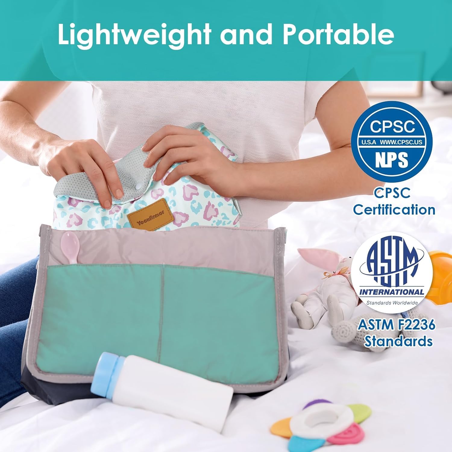 YooxAromr Marsupio Neonato,Ergonomico Regolabile Marsupio per Neonati 3-36 Mesi(3-30kg),Confortevole Fascia Neonato con Poggia Testa,Rosa
