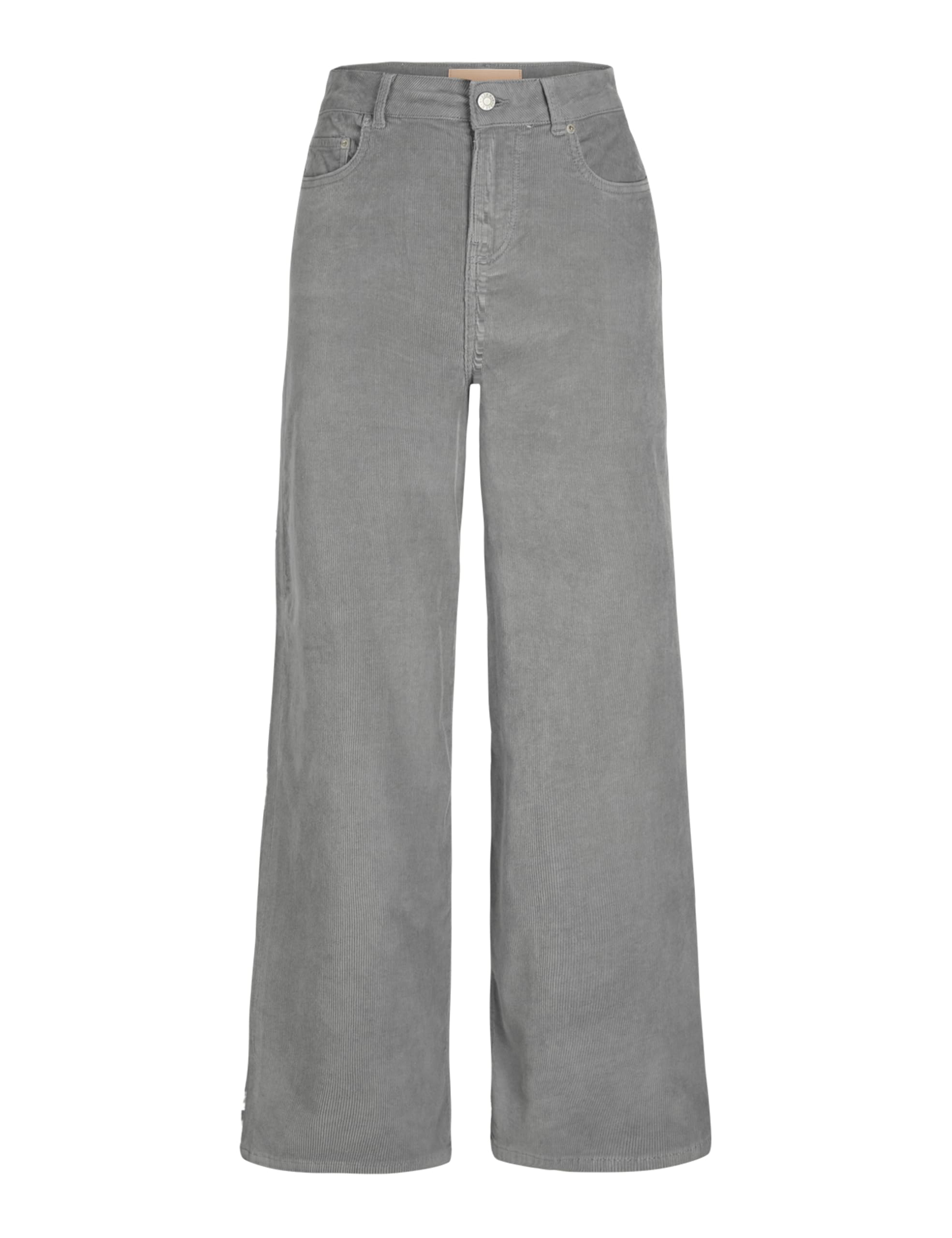 JJXX Women's Jxgelly Wide Cord Hw Pant PNT Sn, Gray Flannel, 28W x 32L