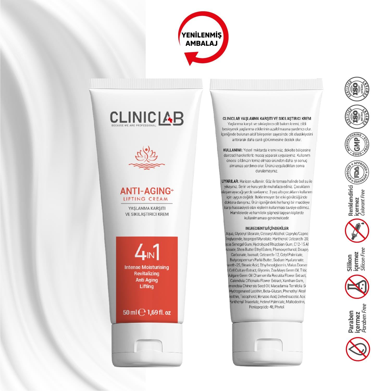 Clınıclab Yaşlanma Karşıtı Ve Sıkılaştırıcı Krem 50 Ml