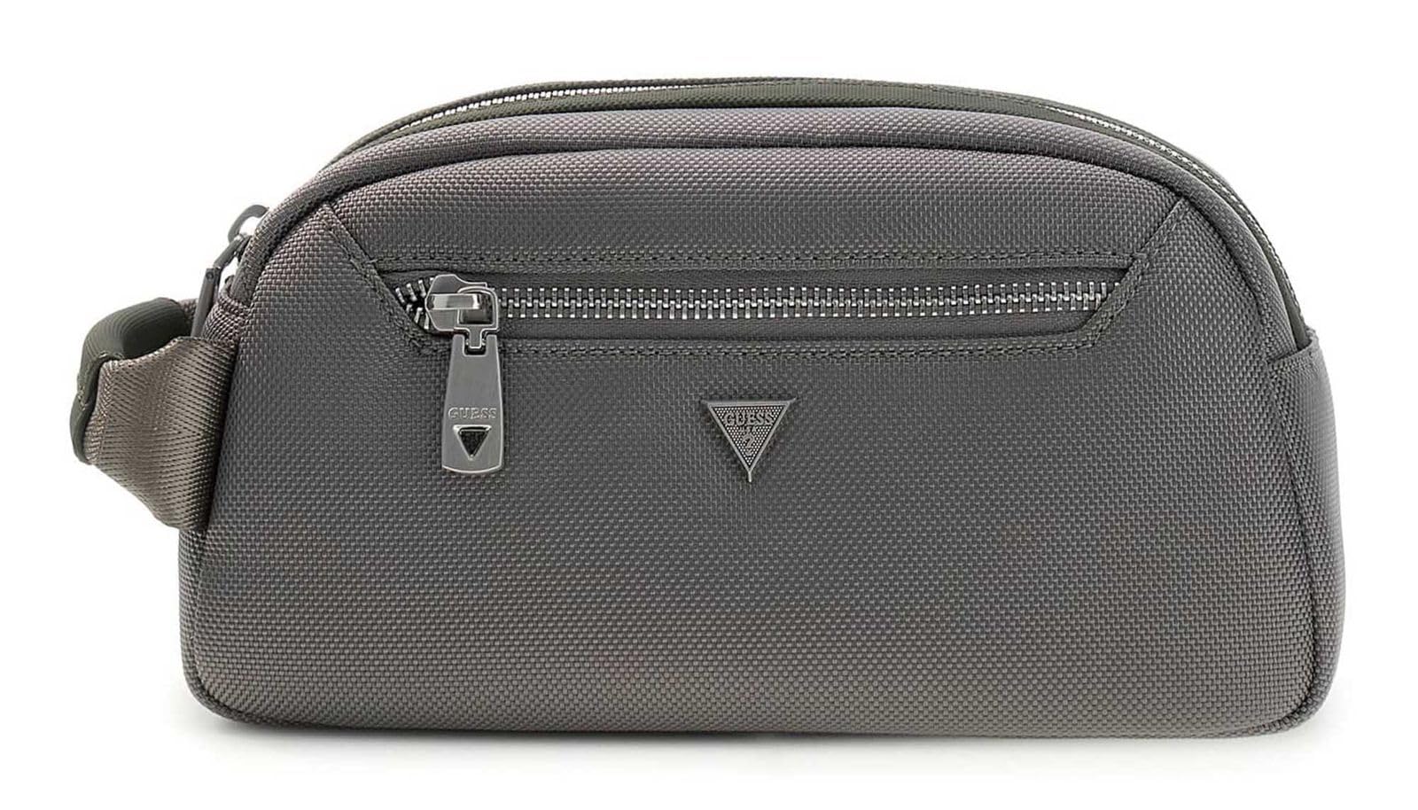 GUESS borsa da toilette Berna Necessaire Military Green grigio-verde