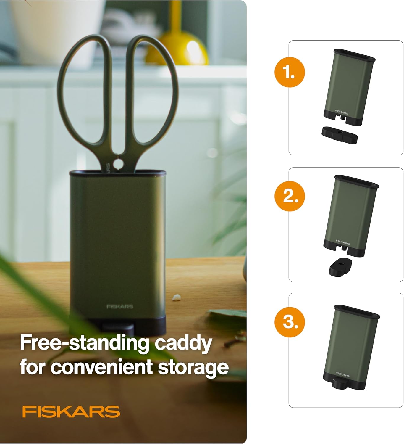 Fiskars Shaper Plant Shears, Plant Snip & Holder, Precision Indoor Gardening Shears, 6" - Image 5