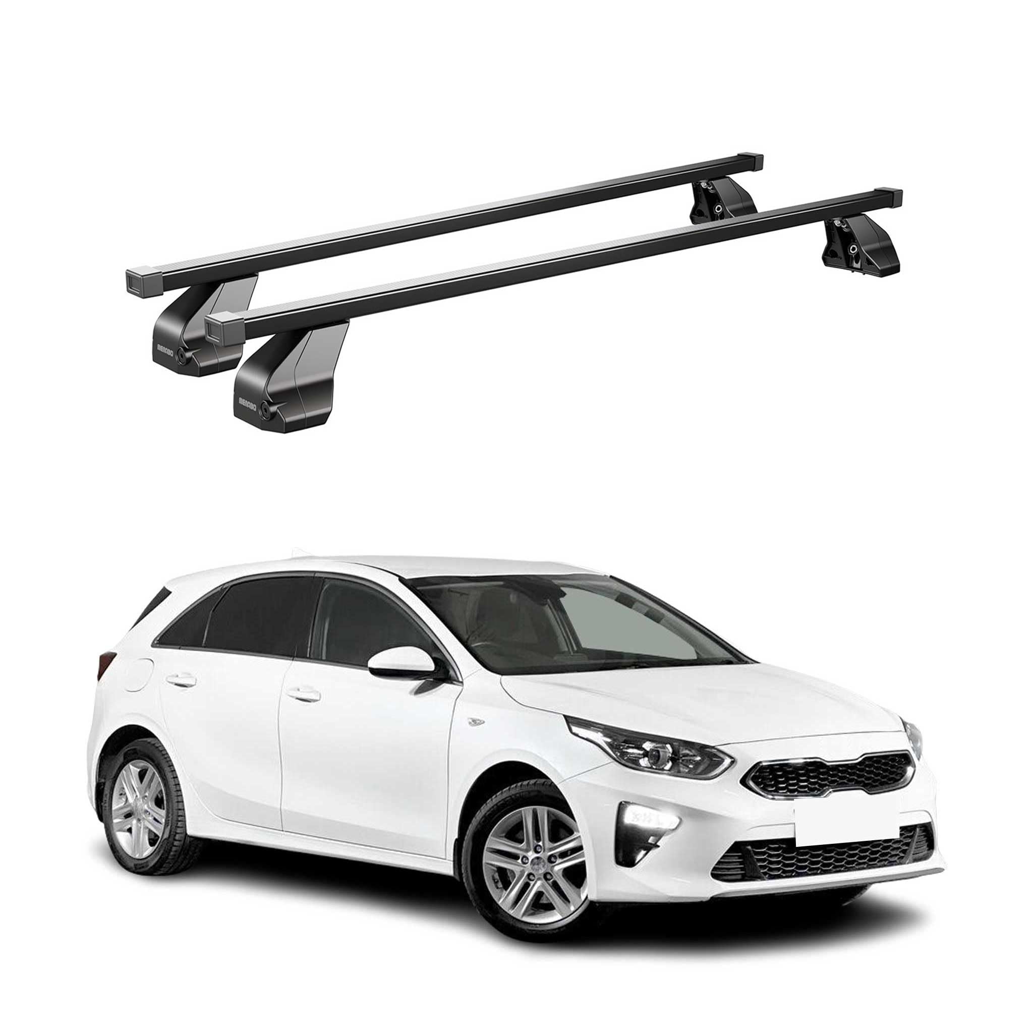 Menabo Querträger für Kia Ceed 2018-2025 Schwarz