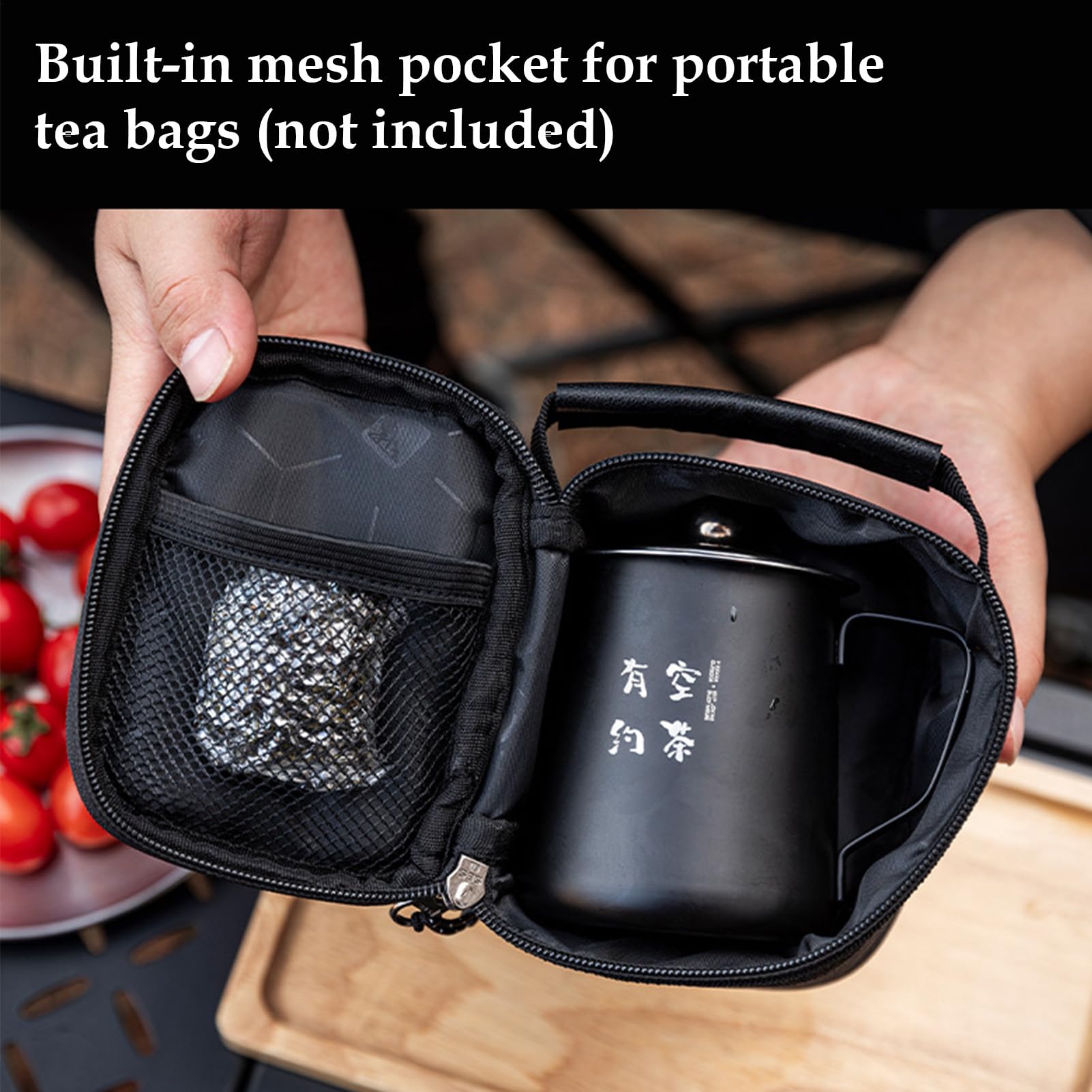 Juego de té de viaje, juego de china para adultos, accesorios de té