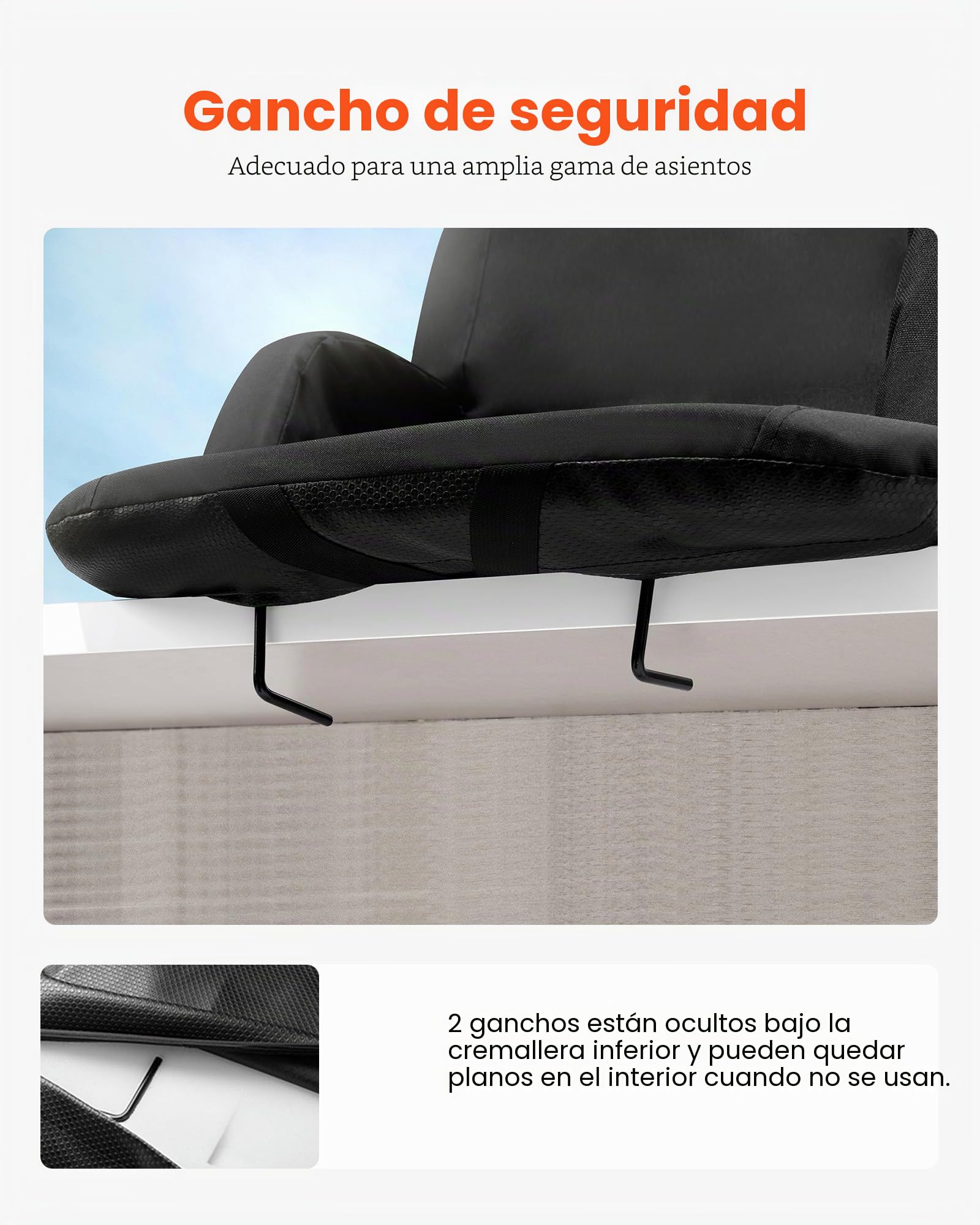 VEVOR 2 Asientos de Estadio con Soporte para la Espalda, Respaldos Anchos de los Asientos, Silla de Estadio con Cojín Acolchado Plegable, con Portavasos de Bolsillo con Gancho, 83,1 x 56,9 x 6,1 cm