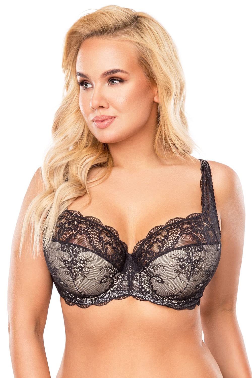 Vivisence Reggiseno Semi Imbottito Floreale Elegante 1055