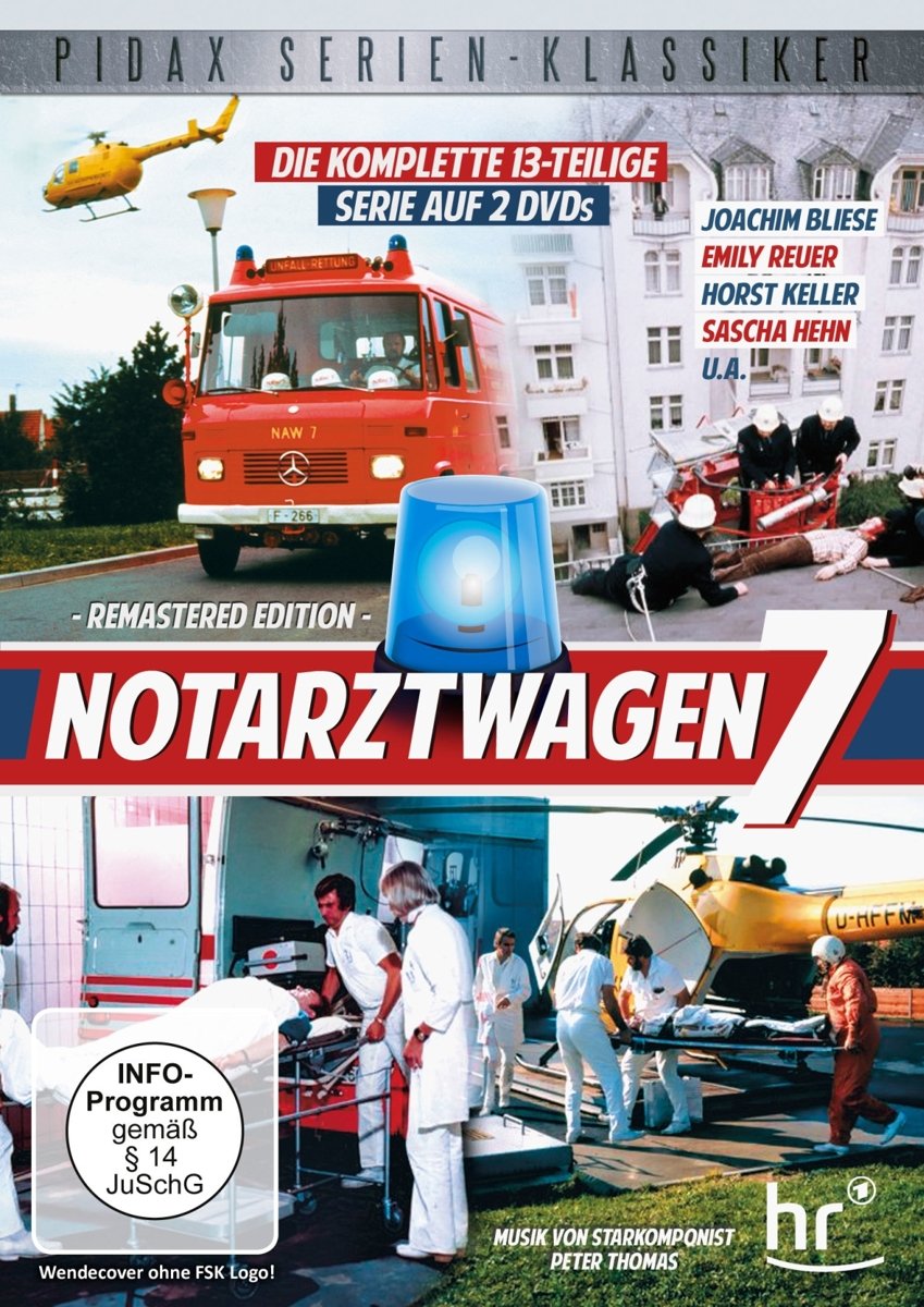 Notarztwagen 7 Serie TV Clásica de Culto Alemana en Formato DVD de Colección Completa