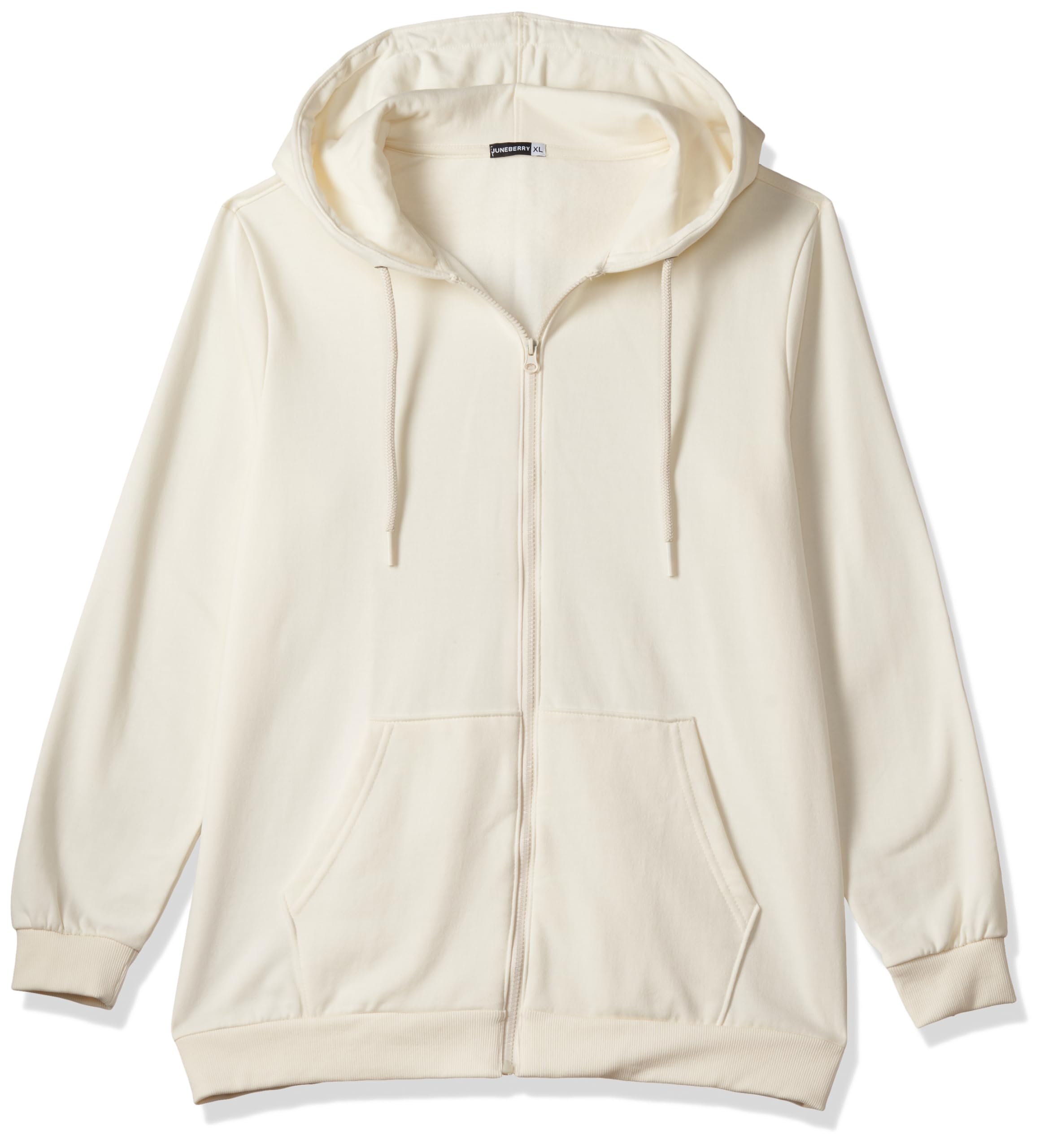 Cotton Poly Fleece Mustard, Beige, Blue, Grey & Off White Regular Fit Solid Full Sleeve Hoodie with Full Zipper for Women & Girls-image-35