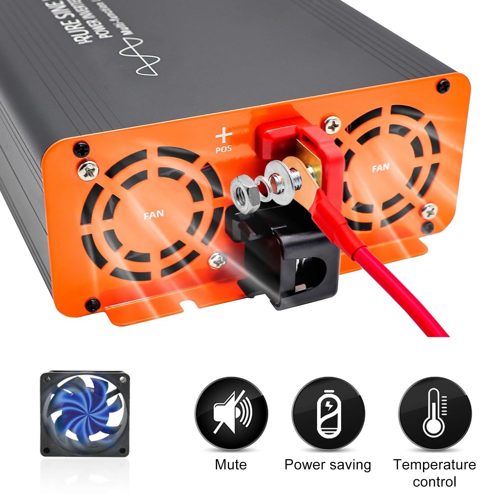 con Inversor De Onda Sinusoidal LCD 4000W DC 12V 24V 36V 48V 60V 72V A AC 220V 240V Potencia Continua 2000W Transformador Inversor Onda Pura