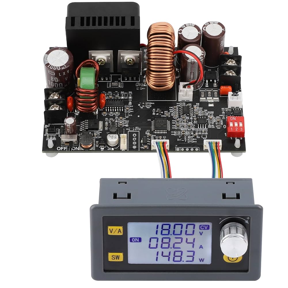 Amazon.co.jp: DROK 降圧コンバーター DC-DC 6-70Vから0-60V 20A