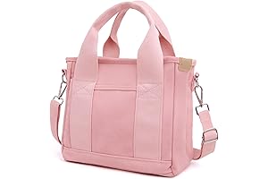 Multi-Pocket Canvas Tote Handbag: Your Versatile Everyday Essential